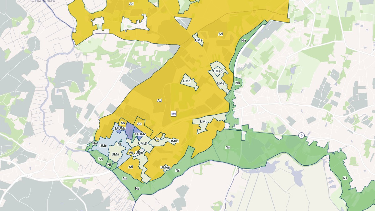 Aperçu cartographique de Saint-Léger-les-Vignes, centré sur la commune