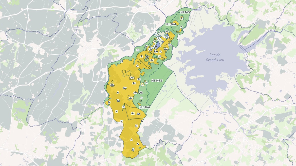 Aperçu cartographique de Saint-Mars-de-Coutais, centré sur la commune