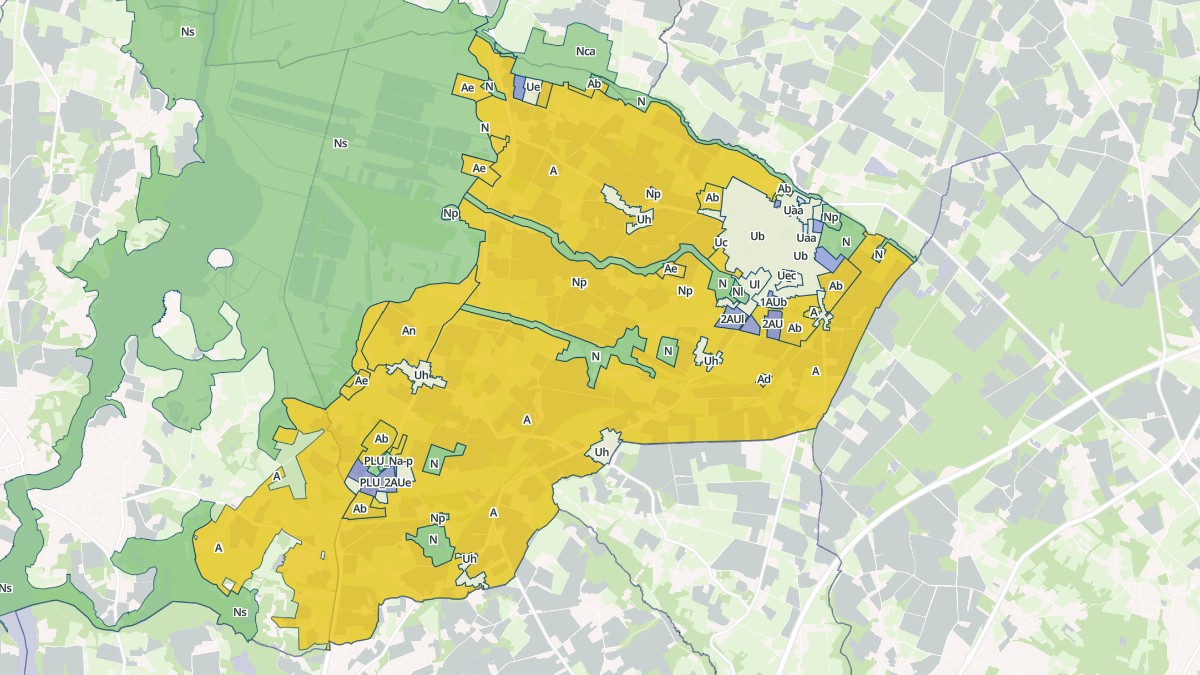 Aperçu cartographique de Saint-Mars-du-Désert, centré sur la commune