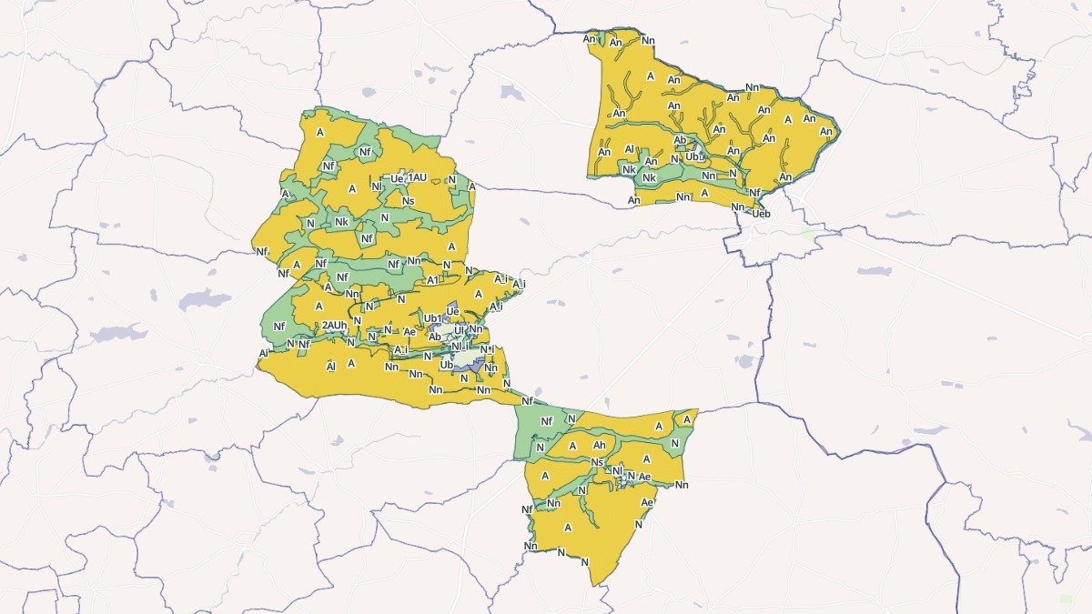 Aperçu cartographique de Vallons-de-l'Erdre, centré sur la commune