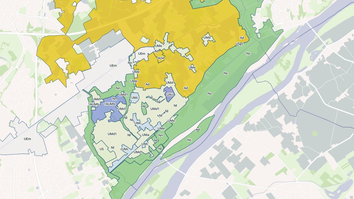 Aperçu cartographique de Thouaré-sur-Loire, centré sur la commune