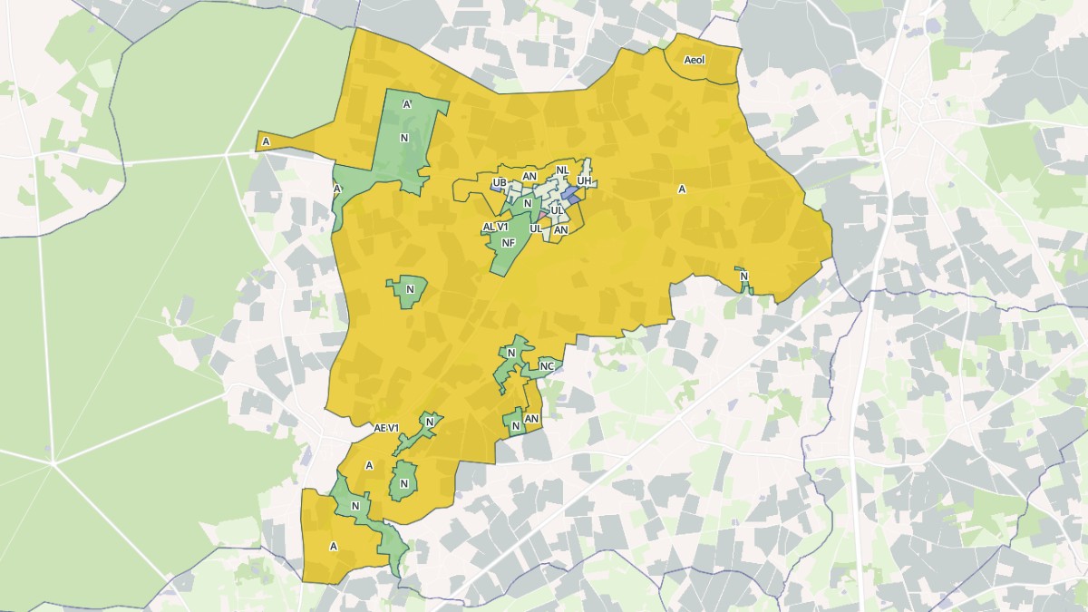 Aperçu cartographique de Vay, centré sur la commune