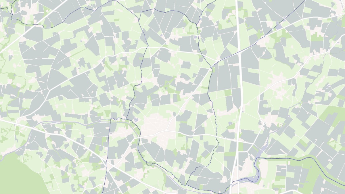 Aperçu cartographique de La Chevallerais, centré sur la commune