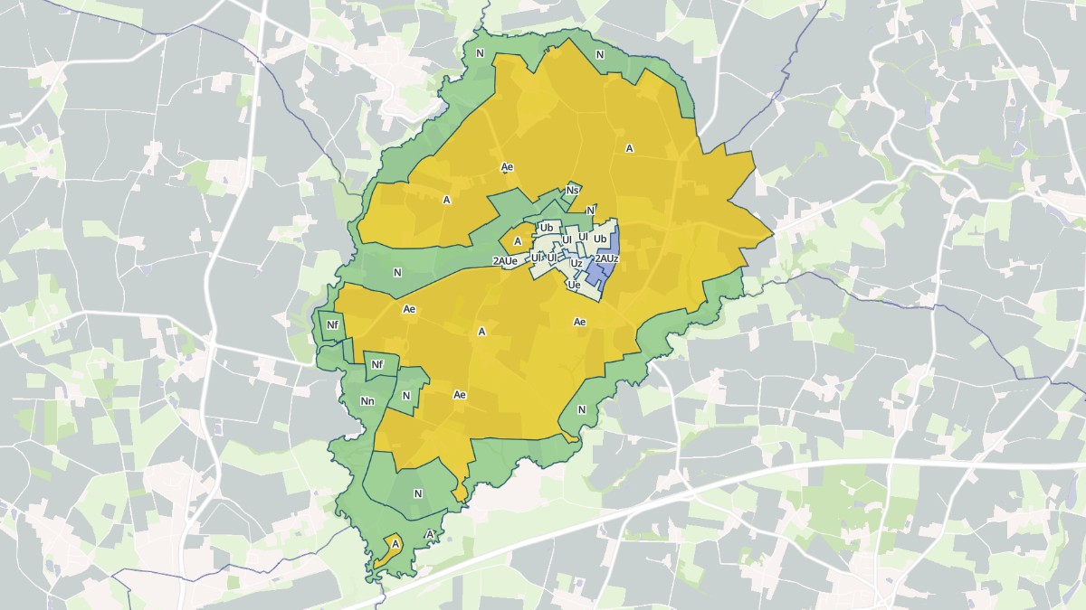 Aperçu cartographique de La Roche-Blanche, centré sur la commune