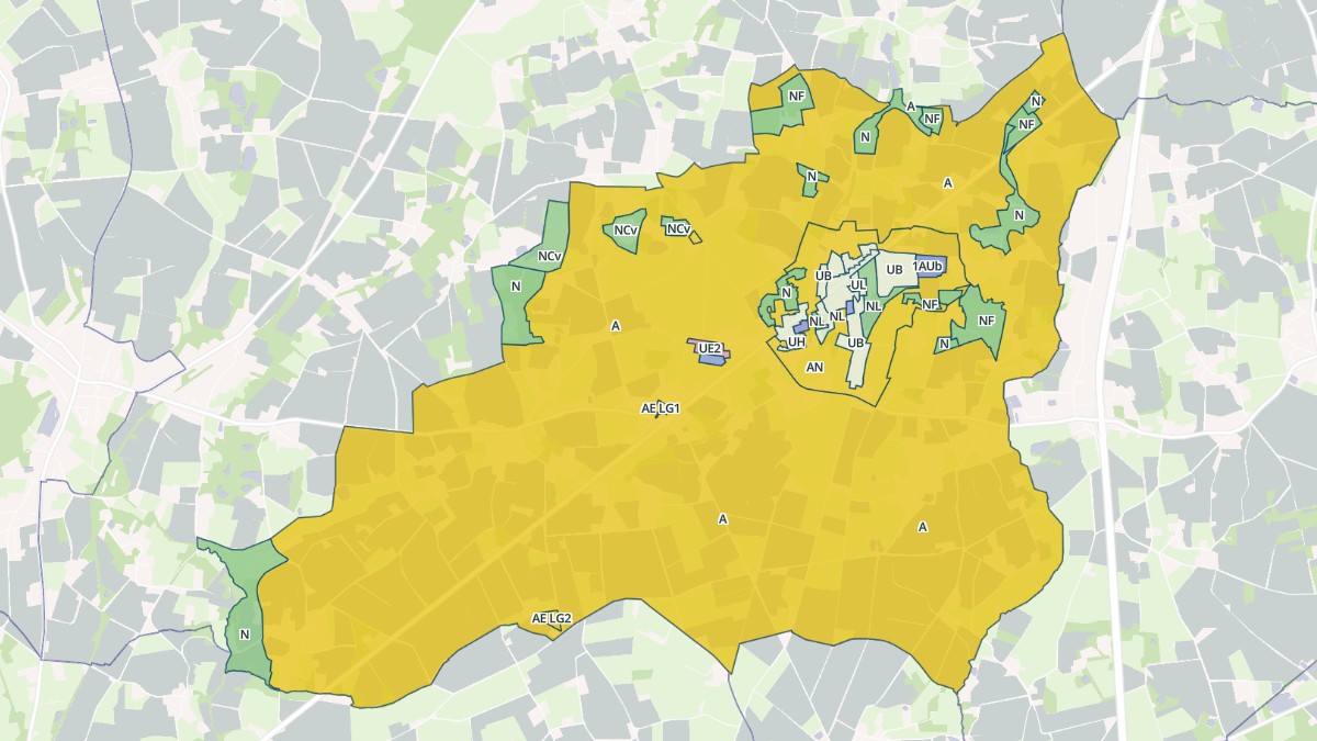 Aperçu cartographique de La Grigonnais, centré sur la commune