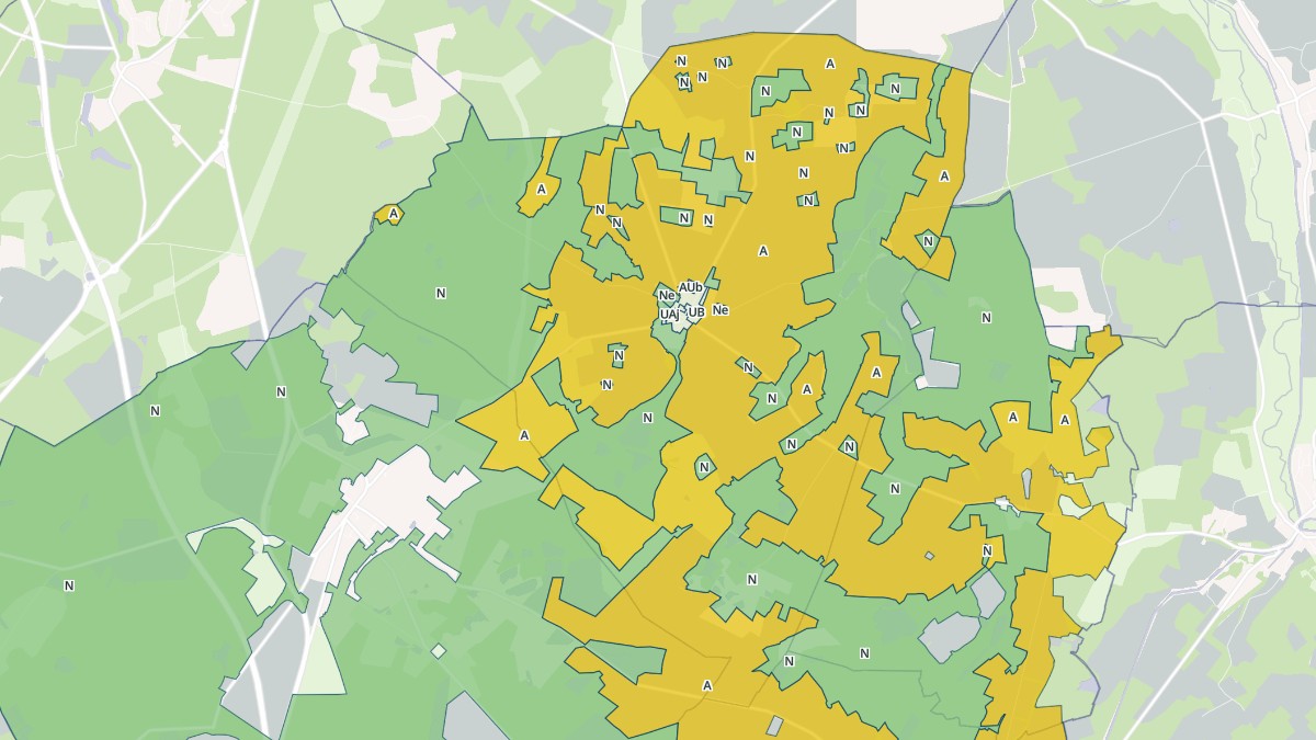 Aperçu cartographique de Adon, centré sur la commune