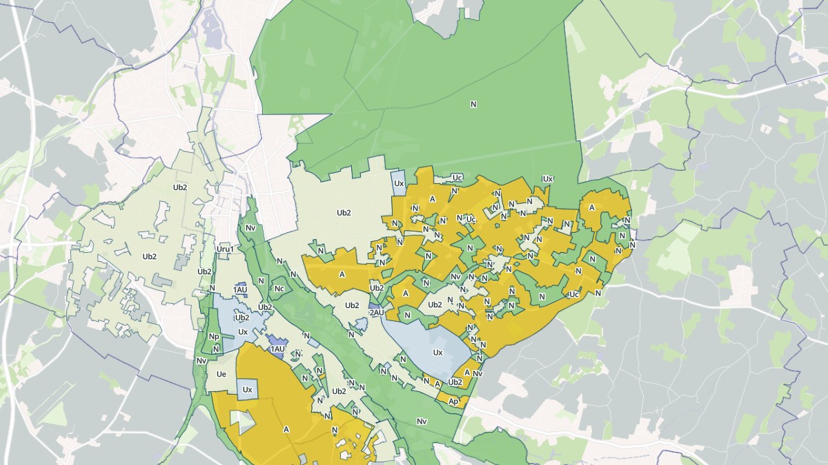 Aperçu cartographique de Amilly, centré sur la commune