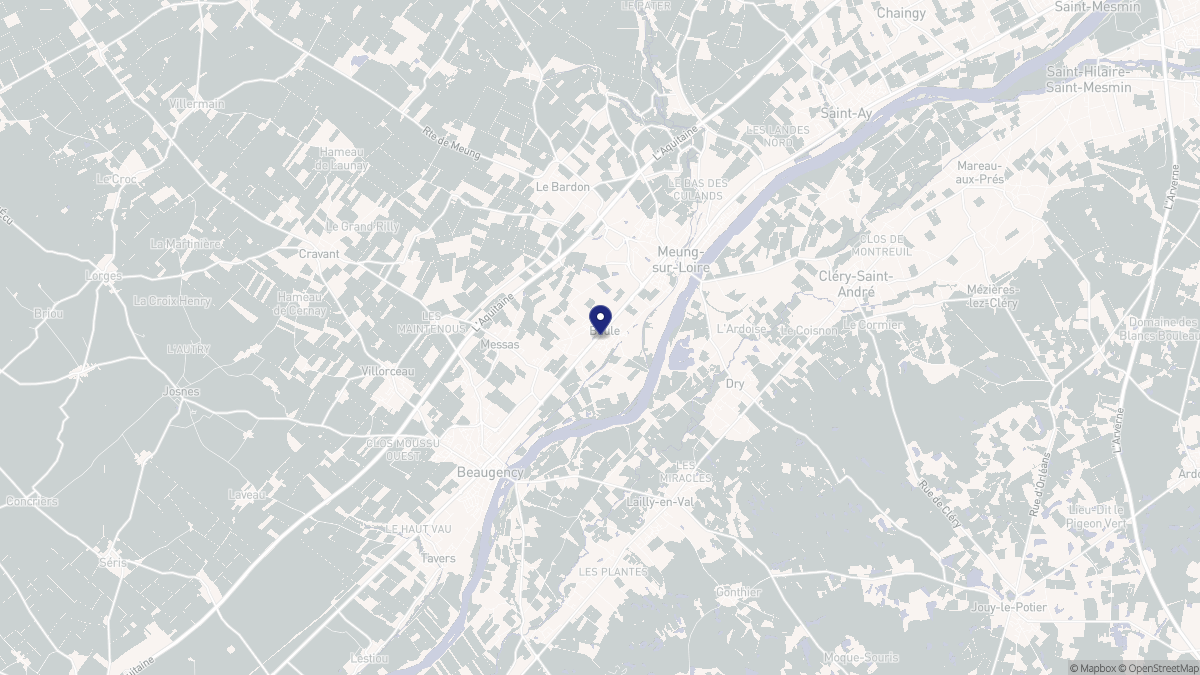 Aperçu cartographique de Baule, centré sur la commune