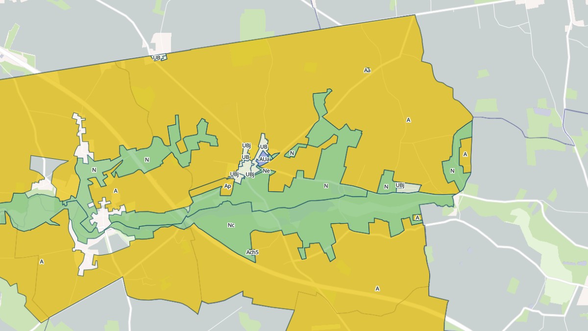 Aperçu cartographique de Le Bignon-Mirabeau, centré sur la commune