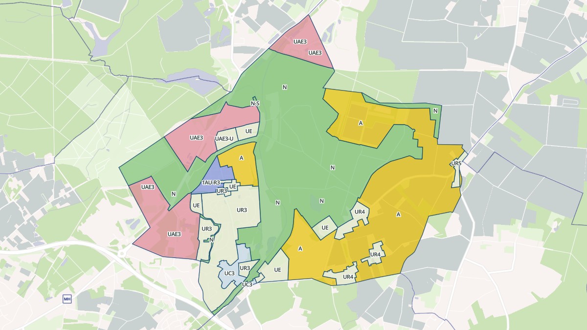 Aperçu cartographique de Boigny-sur-Bionne, centré sur la commune