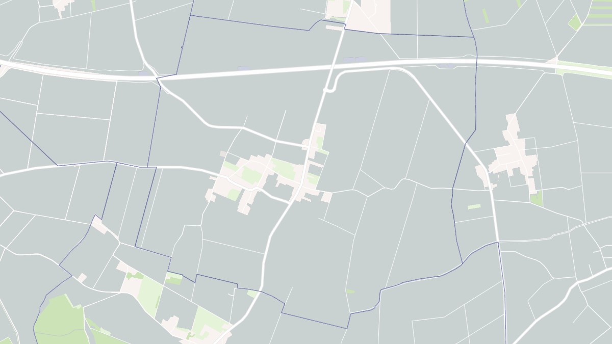 Aperçu cartographique de Bouzonville-aux-Bois, centré sur la commune
