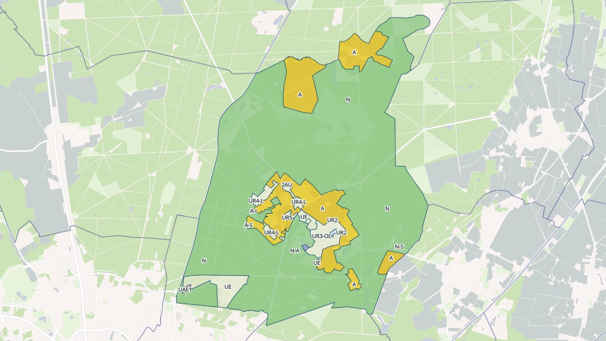Aperçu cartographique de Chanteau, centré sur la commune