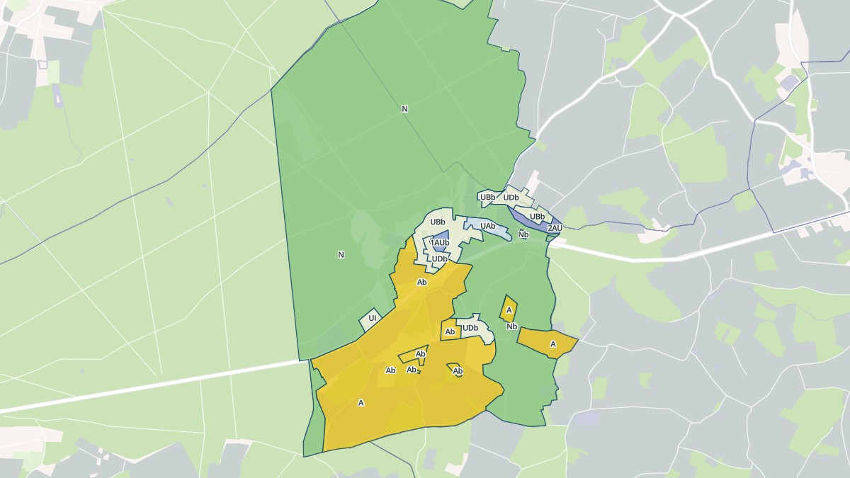 Aperçu cartographique de La Chapelle-Saint-Sépulcre, centré sur la commune