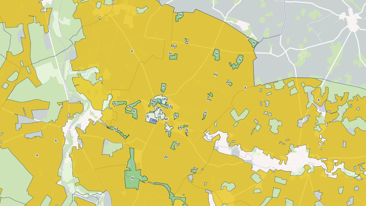 Aperçu cartographique de La Chapelle-sur-Aveyron, centré sur la commune