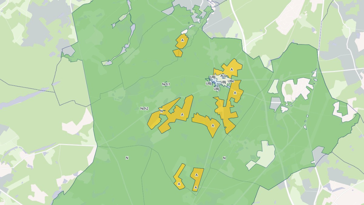 Aperçu cartographique de Les Choux, centré sur la commune