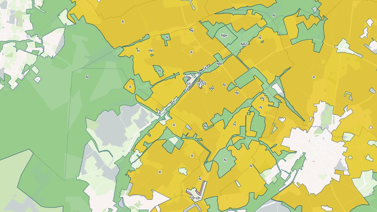 Aperçu cartographique de Coudroy, centré sur la commune