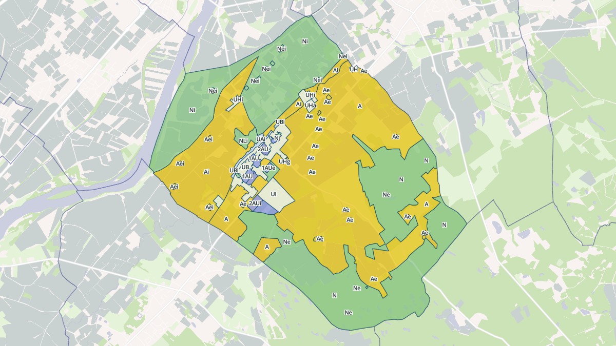 Aperçu cartographique de Dry, centré sur la commune