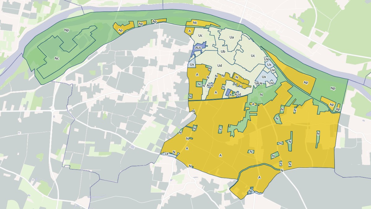 Aperçu cartographique de Jargeau, centré sur la commune