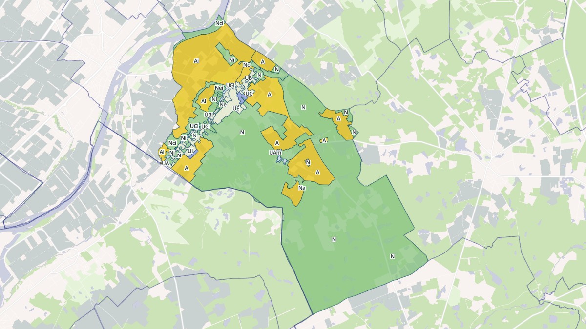 Aperçu cartographique de Lailly-en-Val, centré sur la commune