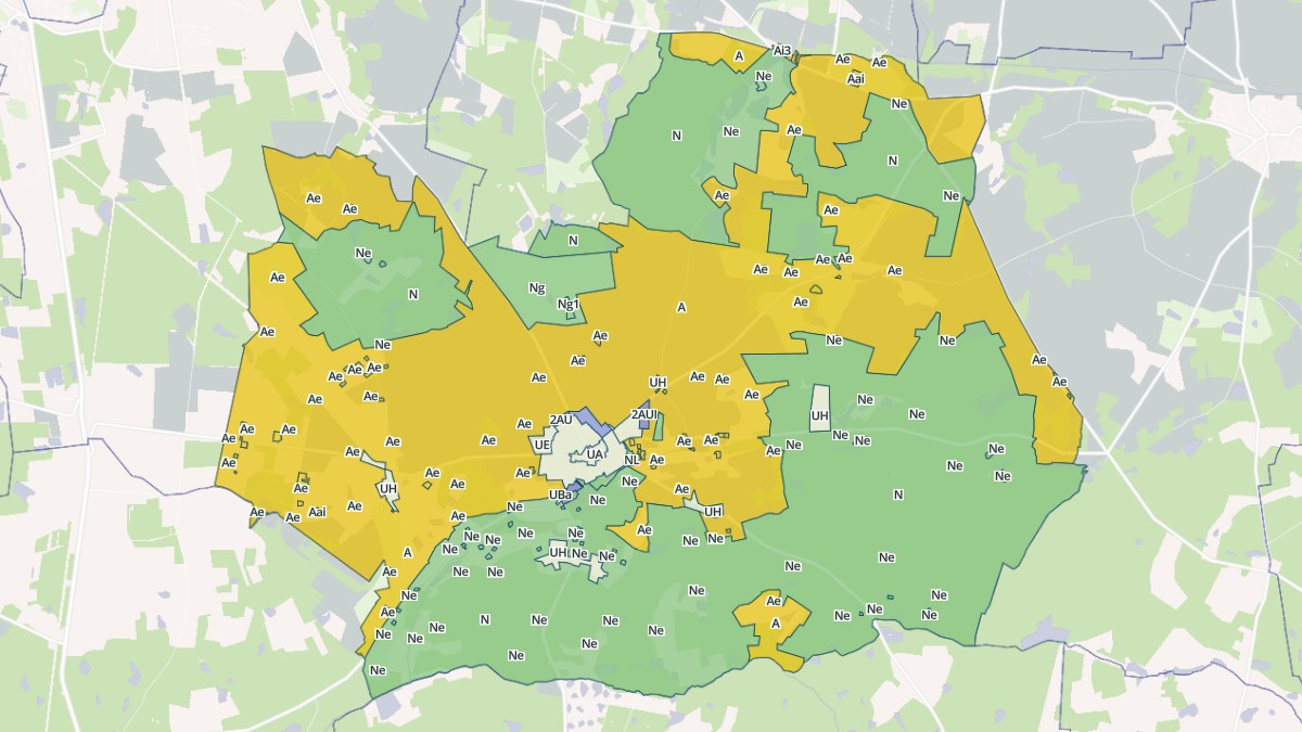 Aperçu cartographique de Marcilly-en-Villette, centré sur la commune