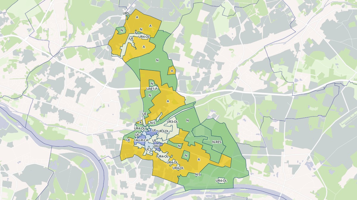 Aperçu cartographique de Mardié, centré sur la commune