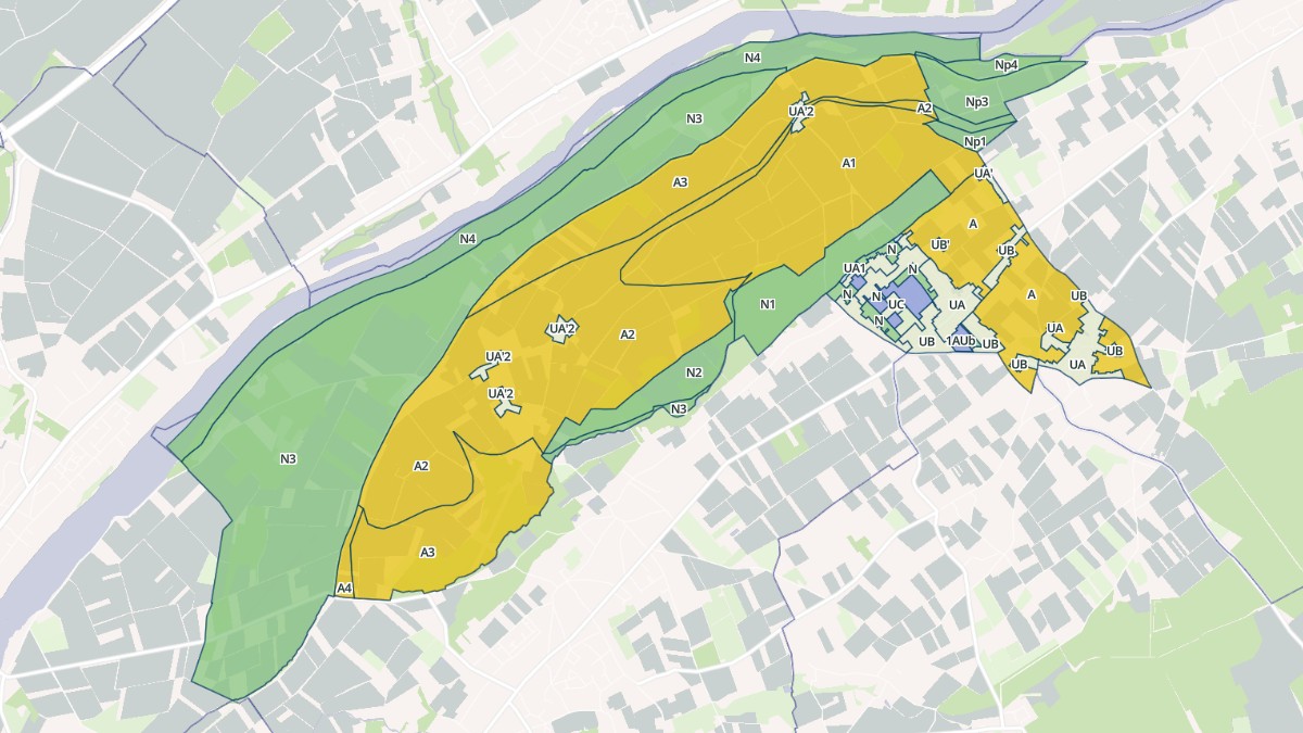 Aperçu cartographique de Mareau-aux-Prés, centré sur la commune