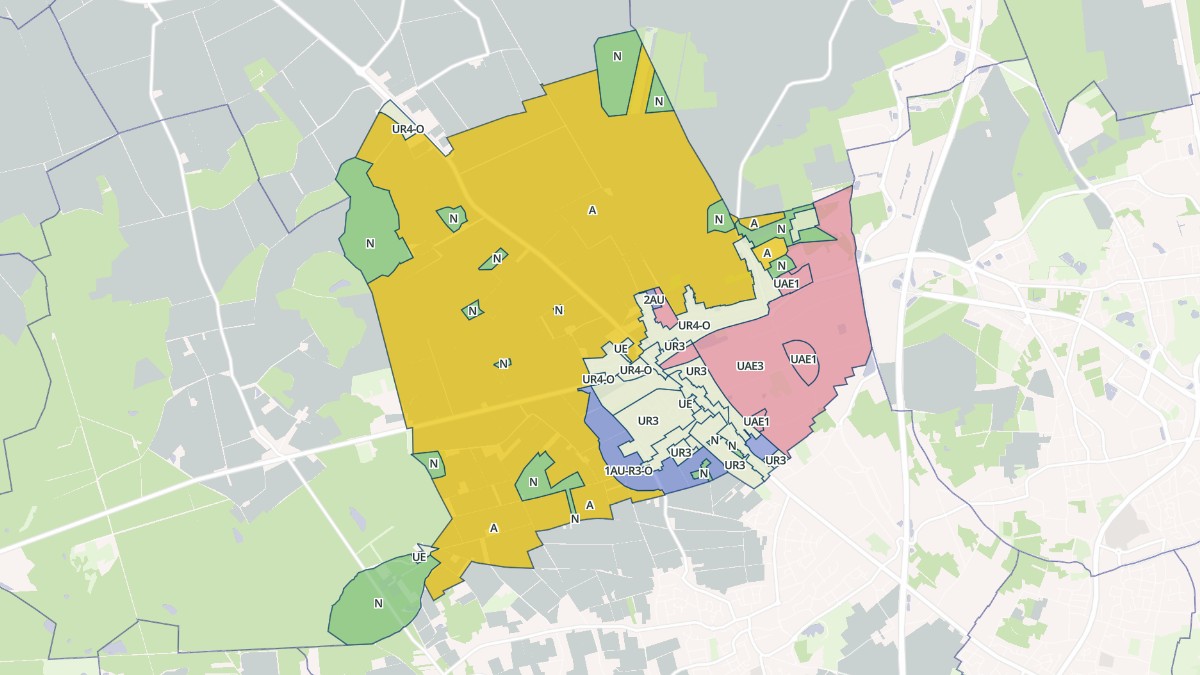 Aperçu cartographique de Ormes, centré sur la commune