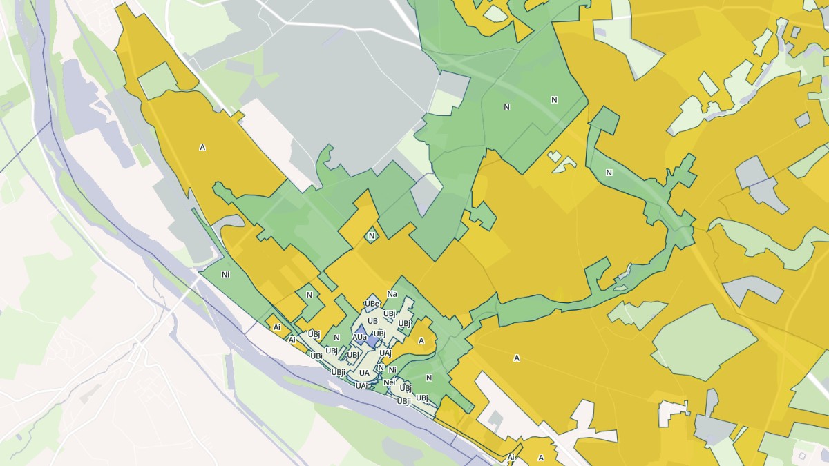 Aperçu cartographique de Ousson-sur-Loire, centré sur la commune