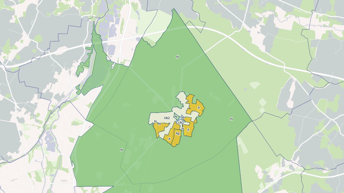 Aperçu cartographique de Paucourt, centré sur la commune