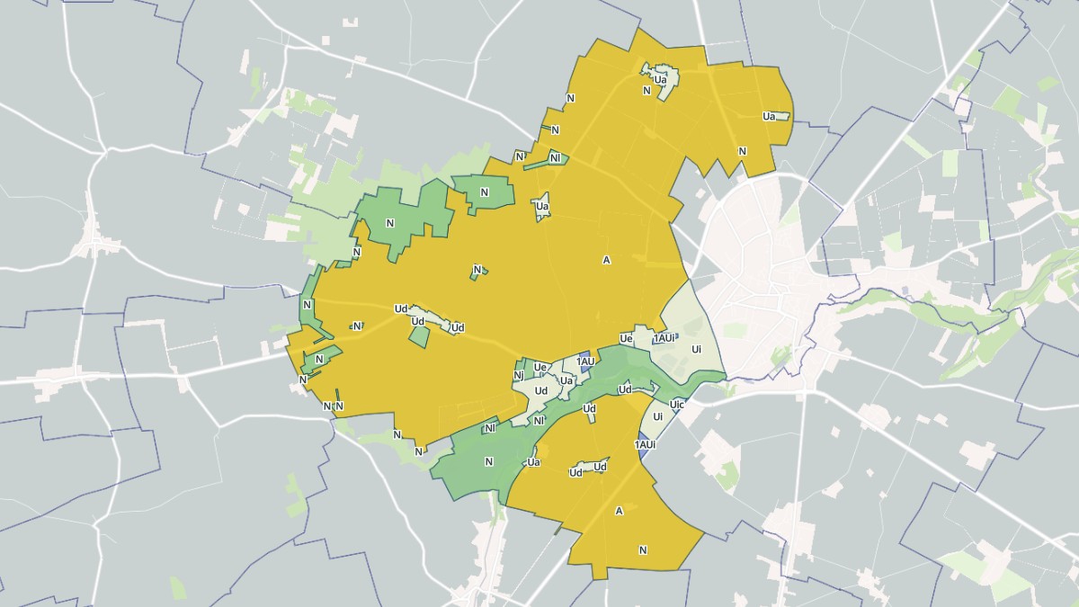 Aperçu cartographique de Pithiviers-le-Vieil, centré sur la commune
