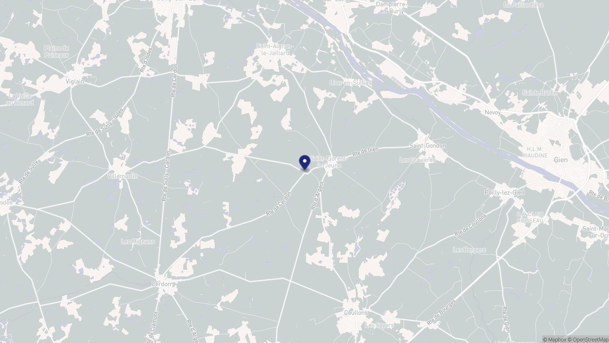 Aperçu cartographique de Saint-Florent-le-Jeune, centré sur la commune