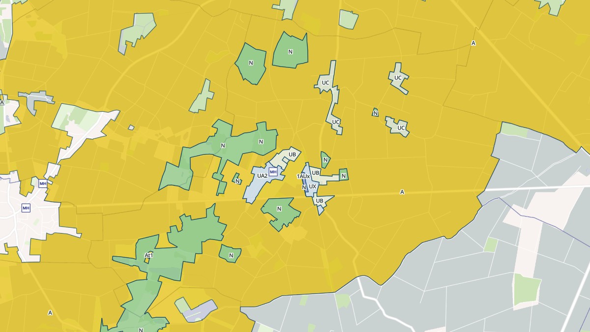 Aperçu cartographique de Saint-Loup-des-Vignes, centré sur la commune