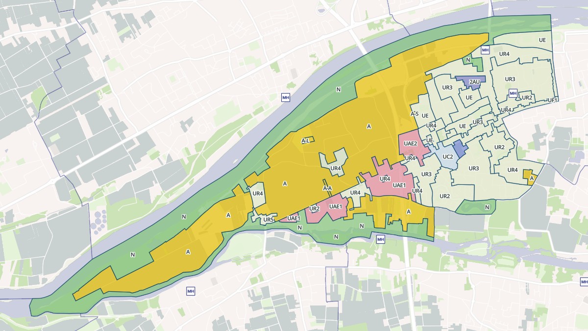 Aperçu cartographique de Saint-Pryvé-Saint-Mesmin, centré sur la commune
