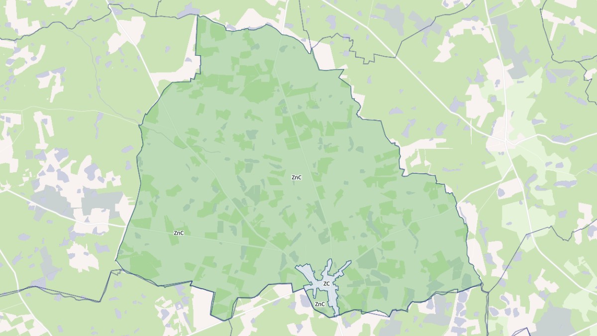 Aperçu cartographique de Sennely, centré sur la commune