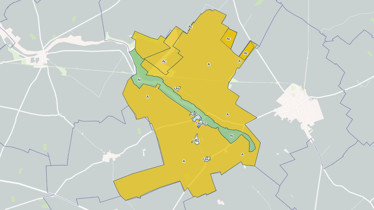 Aperçu cartographique de Villeneuve-sur-Conie, centré sur la commune