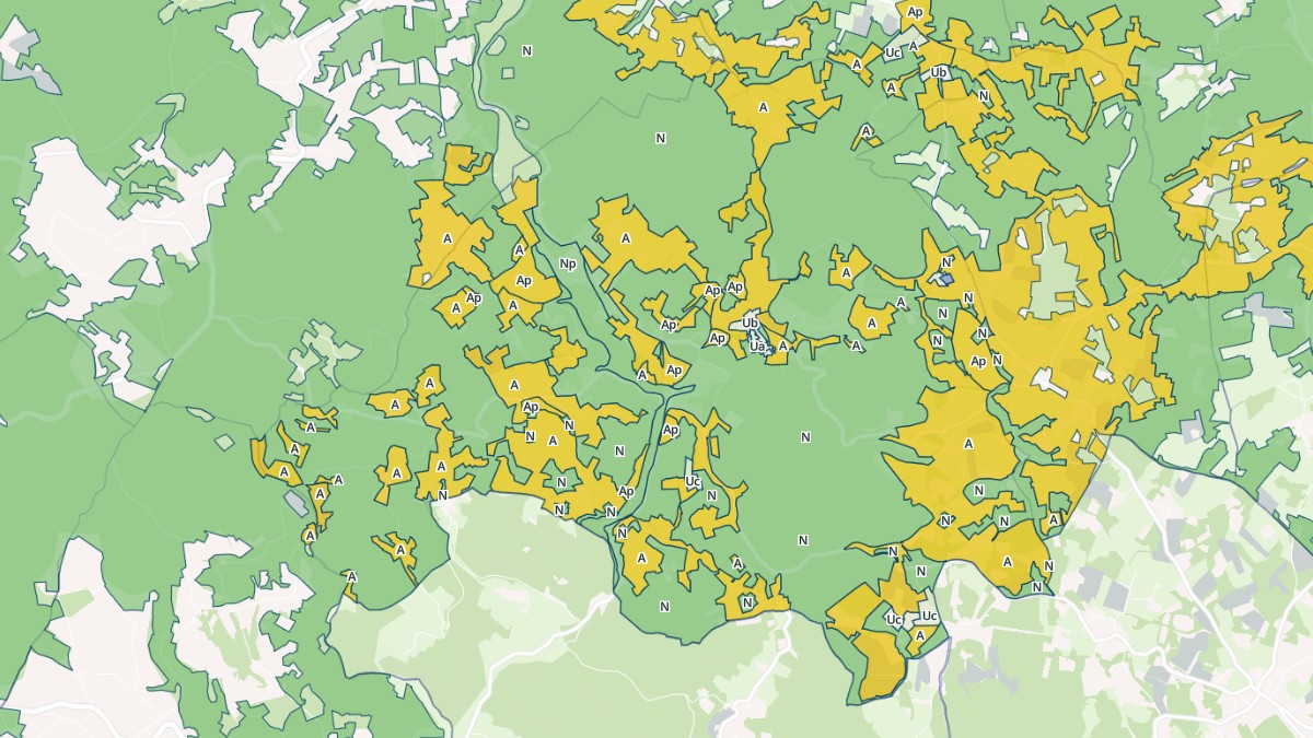 Aperçu cartographique de Les Arques, centré sur la commune