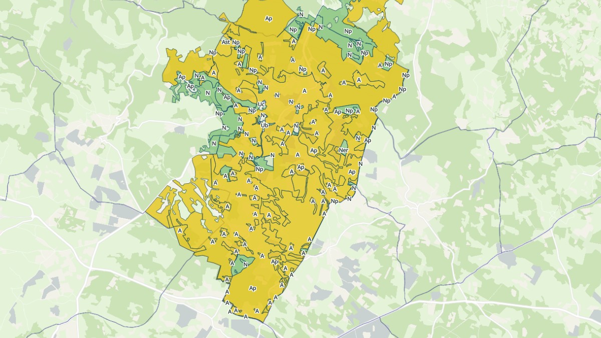 Aperçu cartographique de Le Bastit, centré sur la commune