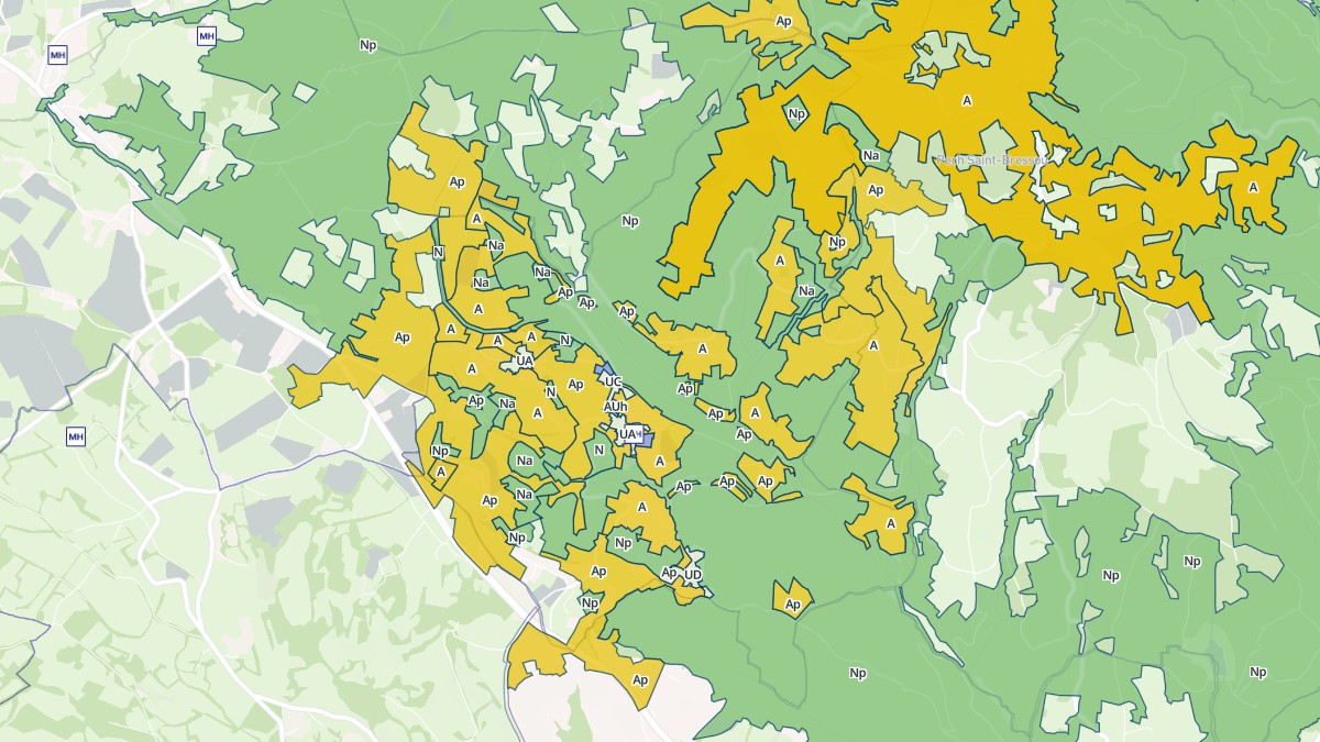 Aperçu cartographique de Le Bouyssou, centré sur la commune