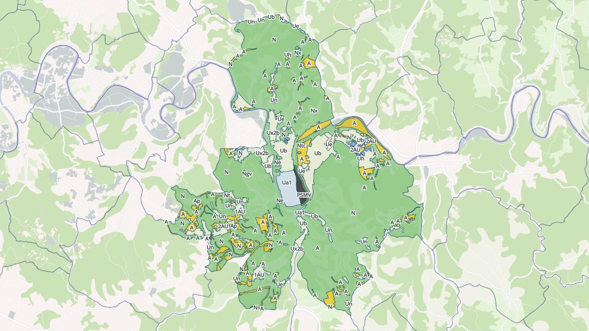 Aperçu cartographique de Cahors, centré sur la commune