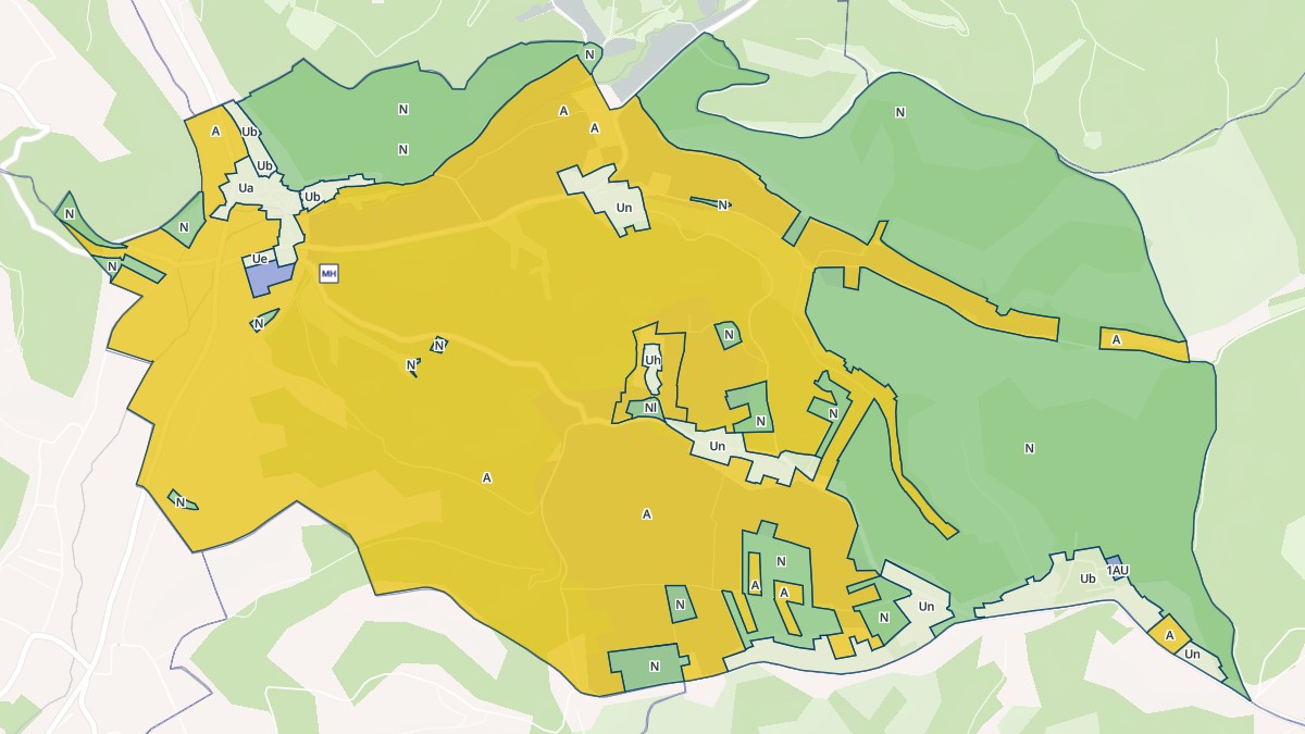 Aperçu cartographique de Calamane, centré sur la commune
