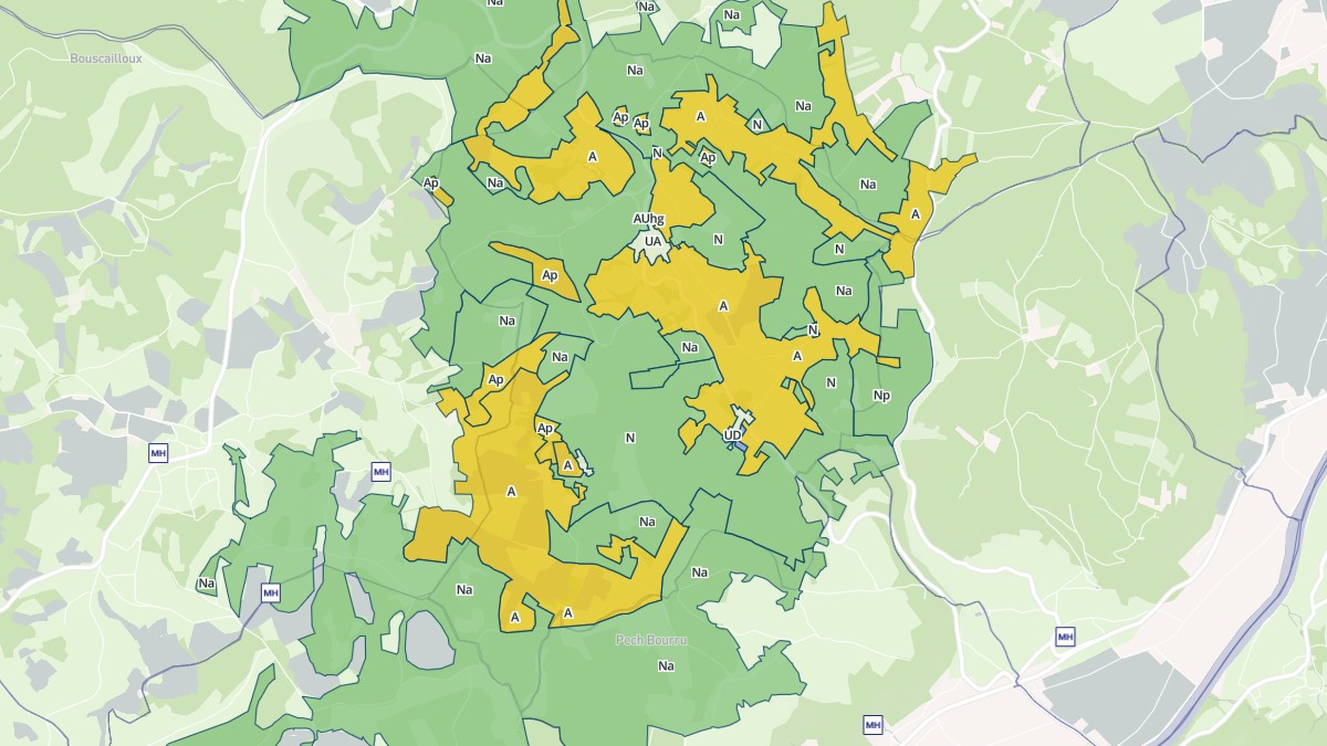Aperçu cartographique de Carayac, centré sur la commune