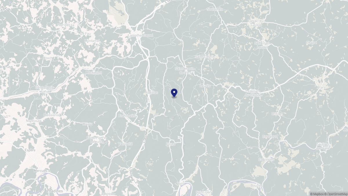 Aperçu cartographique de Cras, centré sur la commune