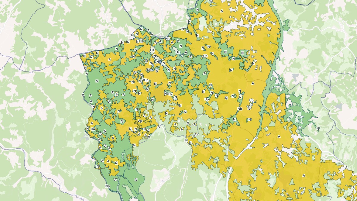 Aperçu cartographique de Gignac, centré sur la commune