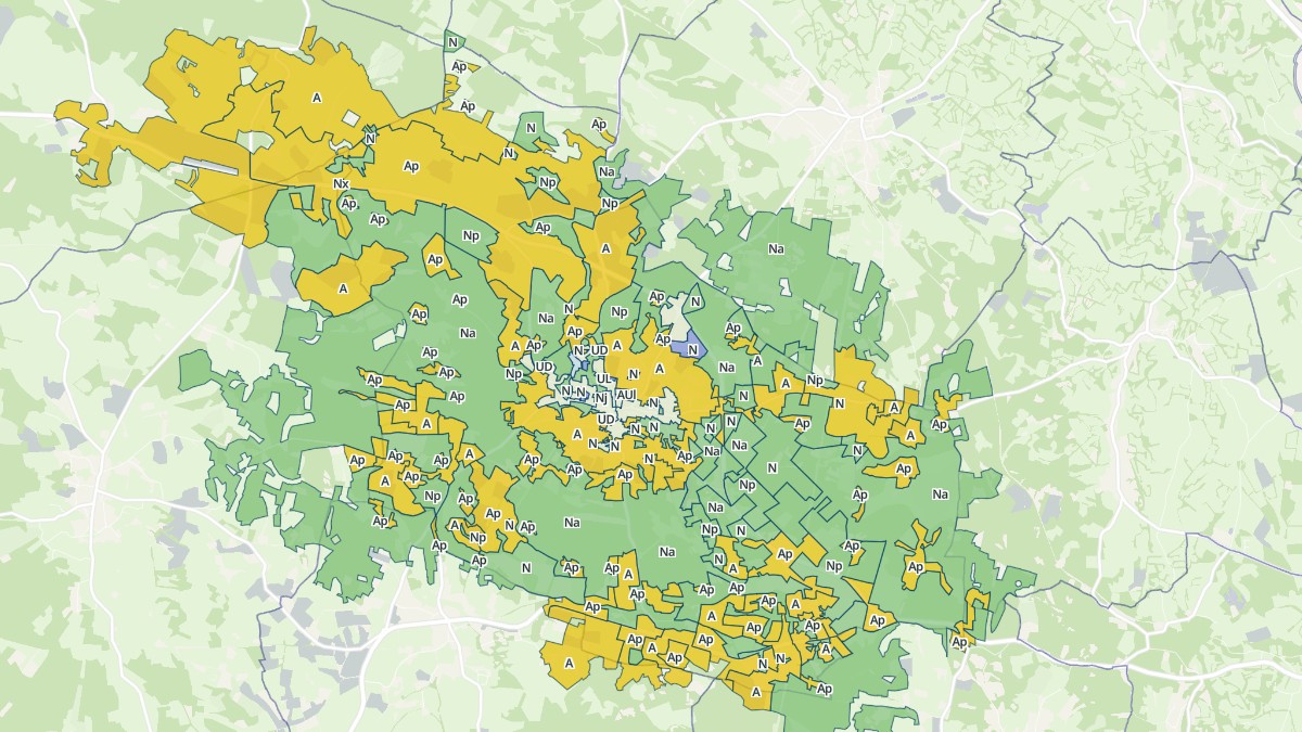 Aperçu cartographique de Livernon, centré sur la commune