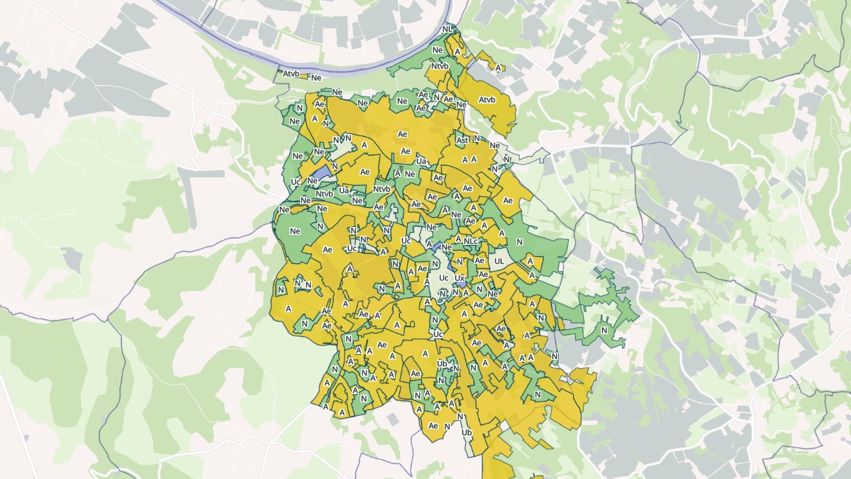 Aperçu cartographique de Mauroux, centré sur la commune