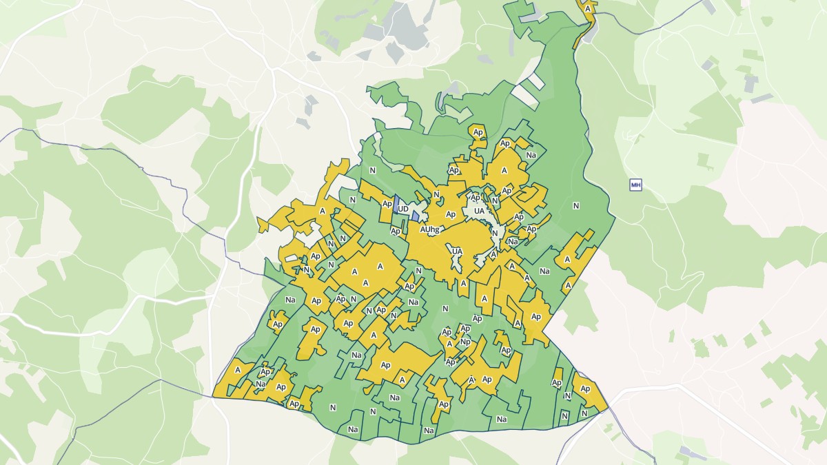Aperçu cartographique de Puyjourdes, centré sur la commune