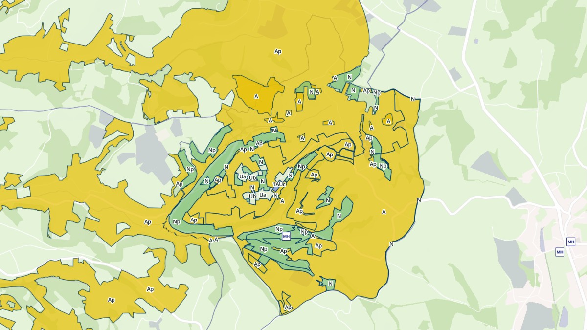 Aperçu cartographique de Saignes, centré sur la commune