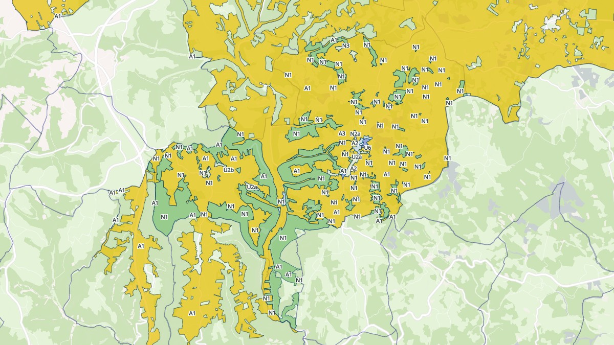 Aperçu cartographique de Les Pechs du Vers, centré sur la commune