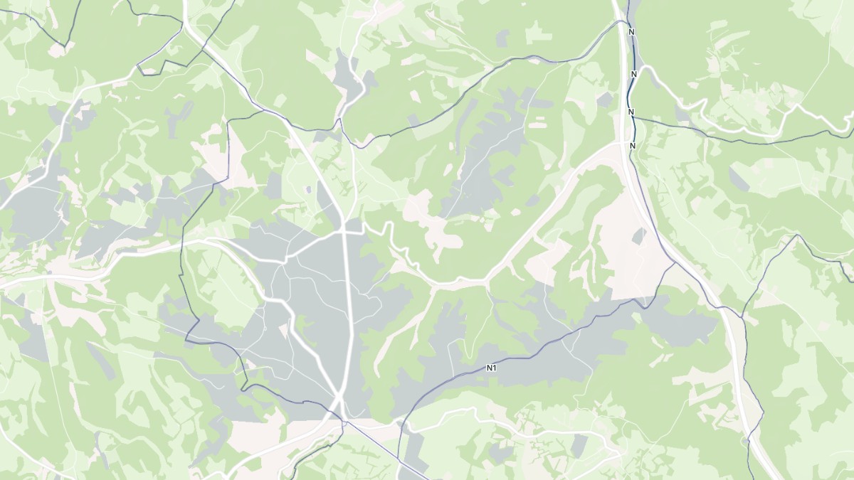 Aperçu cartographique de Saint-Projet, centré sur la commune