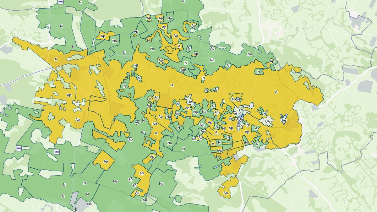 Aperçu cartographique de Saint-Simon, centré sur la commune